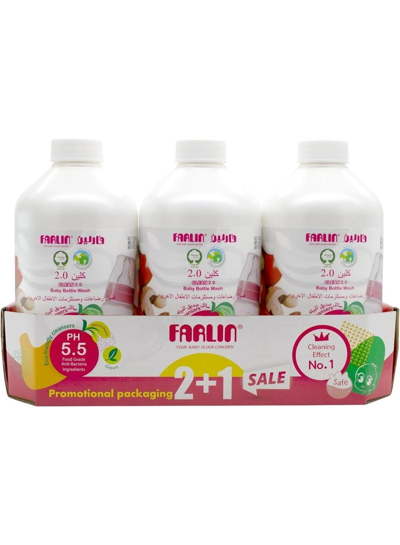 Farlin 3-pack liquid baby wash 700ml - Image 2